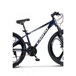 Bicicleta MTB Carpat Evolution C26313M AlbastruCameleonAlb 26 inch, cadru din aluminiu, frana mecanica pe disc, suspensie pe arc imagine