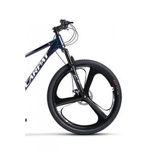 Bicicleta MTB Carpat Evolution C27313M AlbastruCameleonAlb 27.5 inch, cadru din aluminiu, frana mecanica pe disc, suspensie pe arc imagine