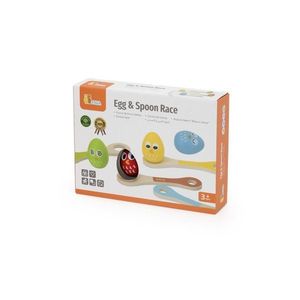 Joc pentru copii Viga Cursa cu ou si lingura imagine