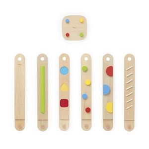 Set senzorial de echilibru Viga din lemn pentru copii imagine