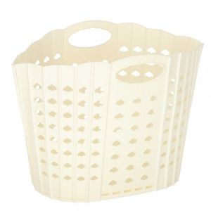 Cos de rufe pliabil Beige, cu doua manere robuste, dimensiune 42 x 24 x 29 cm imagine