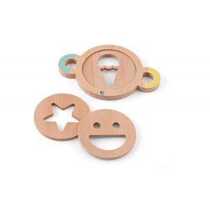 Set de forme pentru nisip BS Toys din lemn imagine