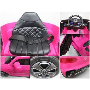 Masinuta electrica pentru copii Mercedes AMG GLC Coupe Roz cu telecomanda, 4x4, roti EVA, varsta 1-4.5 ani, 105x67x46 cm, putere 180W imagine