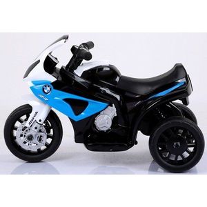 Motocicleta electrica pentru copii BMW S1000RR Albastru, 69x44x36.5 cm, varsta 1.5-4 ani, roti si scaun din plastic, putere 25W imagine