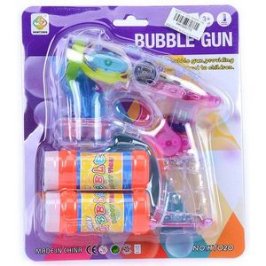 Pistol transparent pentru baloane de sapun cu 2 rezerve imagine