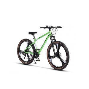 Bicicleta MTB-HT Velors Power 2.7 V27302M VerdeAlbNegru 27 inch cadru aluminiu imagine