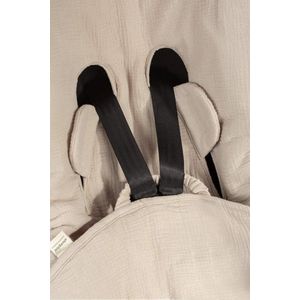 Paturica universala pentru scoica auto bumbacmuselina Sand light Sleepee 1.5 Tog imagine