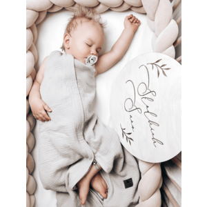 Sac de dormit din bumbac cu 2 fete 0-4 luni Gri deschis Sleepee 1 Tog imagine