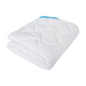 Pilota de iarna din microfibra alba Somnomed 150x210 cm antiacarieni 400 gsm imagine