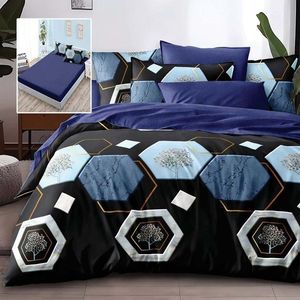 Lenjerie de pat din finet cu 6 piese Somnart Extra bleumarin imagine