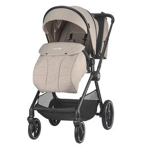 Carucior modular 4 in 1 pentru copii Coccolle Lissia Butternut Beige cu Scoica auto iSize Coccolle Knox Black si Baza isofix iSize Coccolle Knox imagine