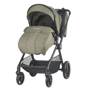Carucior modular 4 in 1 pentru copii Coccolle Lissia Moss Green cu Scoica auto iSize Coccolle Knox Black si Baza isofix iSize Coccolle Knox imagine