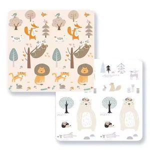 Tarc de joaca Nichiduta Forest Beige 200x200x65cm, cadrul metalic, pereti din plasa, acces cu fermoar, 4 inele ajutatoare, covoras din spuma cu doua fete si 100 de bile incluse imagine