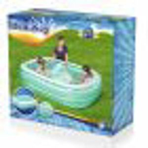 Piscina gonflabila dreptunghiulara pentru copii 200 x 146 x 48 cm Bestway turcoaz imagine