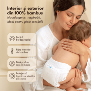 Scutece chilotel din bambus Zuluff, marime 5, 13-18 kg, 26 bucati imagine