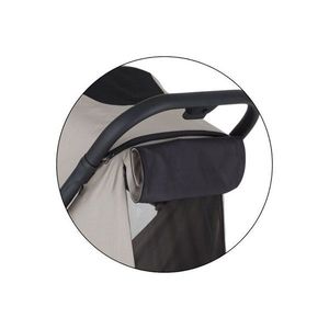 Carucior pentru copii PetiteMars Flip gri cu pliere compacta, spatar reglabil, suport picioare reglabil si copertina extensibila cu protectie UPF 50+, greutate admisa 22 kg imagine