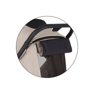 Carucior pentru copii PetiteMars Flip bej cu pliere compacta, spatar reglabil, suport picioare reglabil si copertina extensibila cu protectie UPF 50+, greutate admisa 22 kg imagine