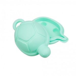 Set 4 jucarii de baie Akuku animale marine din silicon moale, baza detasabila, culori pastel, forme rotunjite, fabricate din materiale sigure, nu contin bisfenol A imagine