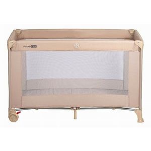 Patut pliabil pentru copii FreeON Nap Beige cu un nivel 120x60 cm imagine