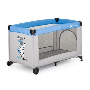 Patut pliabil pentru copii PetiteMars Koot gri 120x60 cm cu roti, functie de tarc, pliere compacta, include geanta de transport, intrare laterala cu fermoar, greutate admisa 15 kg, 0-30 luni imagine