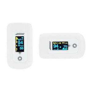 Pulsoximetru Novama Sanso alb, masoara saturatia de oxigen din sange si pulsul, algoritm de toleranta la miscare, ecran OLED bicolor, functie de schimbare a orientarii ecranului imagine