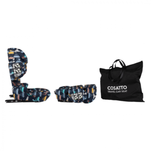 Scaun auto Cosatto Ninja i-Go Beep Beep 100x150 cm, i-Size, pliere compacta, testare ADAC, material eco, tetiera reglabila, huse detasabile, geanta de transport imagine