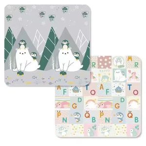 Tarc de joaca pentru copii Nichiduta Grey, 180 x 200 x 67cm, cadrul metalic, pereti din plasa, acces cu fermoar, covoras spuma cu doua fete, 4 inele ajutatoare, cu geanta de transport si 100 bilute multicolore incluse imagine