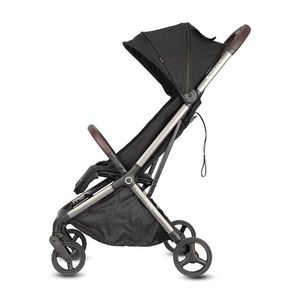 Carucior pentru copii Qplay Grav Negru, pliere cu o singura mana, amortizoare, suport reglabil pentru picioare, bara de protectie detasabila imagine