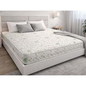 Saltea cu arcuri Somnia Aloe Vera 160x200x20 cm ortopedica cu husa matlasata si doua fete imagine