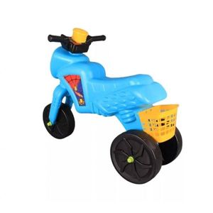 Tricicleta copii fara pedale Spider Light Blue, actionata cu picioarele de la 2 ani pana la 20 kg, inaltime pana la sezut 30 cm imagine