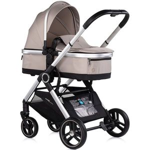 Carucior 3 in 1 pentru copii Chipolino Euphoria Latte cu suspensii, sezut reversibil, accesorii, greutate suportata 22 kg imagine