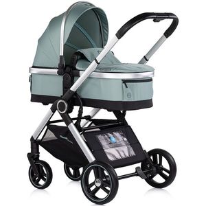 Carucior 3 in 1 pentru copii Chipolino Euphoria Matcha cu suspensii, sezut reversibil, accesorii, greutate suportata 22 kg imagine