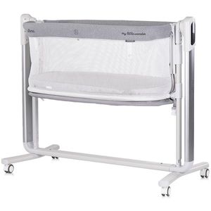 Patut pentru copii Chipolino Ultima Grey cu leganare si laterala culisanta imagine