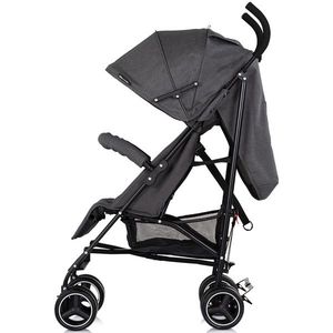 Carucior sport pentru copii Chipolino Milano Charcoal, spatar reglabil, pliere tip umbrela, suport de picioare reglabil, greutate admisa 22 kg imagine