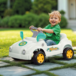 Masinuta smart cu pedale pentru copii Dolu Pastel cu oglinzi si claxon, greutatea admisa 35 kg imagine