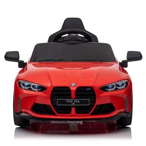 Masinuta electrica pentru copii BMW M4 Rosu cu telecomanda, 110x70x50 cm, varsta 1-5 ani, roti EVA, scaun din piele ECO, putere 90W imagine