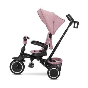 Tricicleta pentru copii Lorelli Freccia Pink multifunctionala, pliabila, sezut rotativ 360 grade, greutate admisa 25 kg, roti Eva imagine