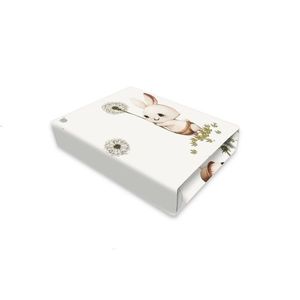 Cearceaf cu elastic MimiNu pentru landou dimensiune 80x35 cm din bumbac Cats imagine