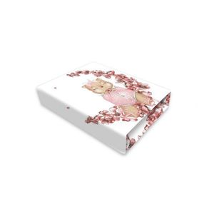 Cearceaf cu elastic MimiNu din bumbac pentru pat 160x80 cm model Betty imagine