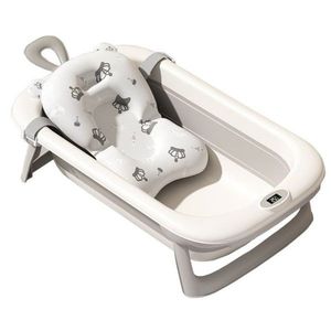 Cadita bebelusi pliabila Little Mom Dino grey, include o perna de siguranta detasabila, termometru cu display digital, protectie anti-alunecare, 87x51x23 cm imagine