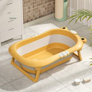 Set Cadita pliabila pentru bebelusi Little Mom orange, cu termometru digital, dop de scurgere, dimensiune 80 x 52 x 23 cm si Suport anatomic inclus imagine