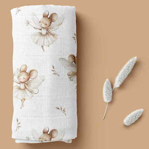 Prosopel multifunctional bocioland Bee 40x40 cm, tesatura din fibre de bambus, super absorbant, hipoalergenic si moale imagine