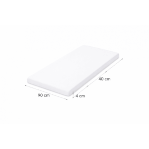 Saltea Basic din spuma poliuretanica, pentru leagan sau patut co-sleeper 90x40x4 cm imagine