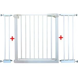 Poarta de siguranta din metal R-Sport S3 alb 79-115 cm imagine