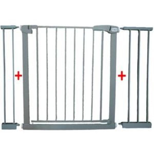 Poarta de siguranta din metal R-Sport S3 gri 79-115 cm imagine