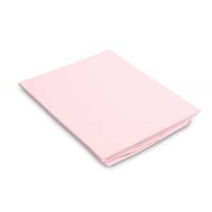 Cearceaf Sensillo Bamboo Roz 90x40 cm pentru saltea copiisaltea landou, fixare cu banda elastica, material delicat viscoza de bambus imagine