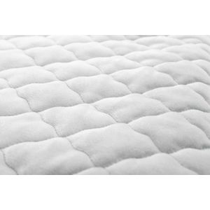 Protectie laterala patut Sensillo Karo Forest 180x30 cm cu doua fete, suprafata din bumbac imprimatplus, umplutura antialergica, prindere cu panglici imagine