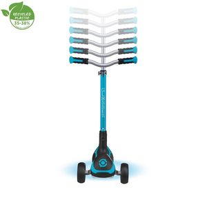 Trotineta Globber Ultimum Lights pentru copii, adolescenti si adulti, ghidon reglabil pe 6 nivele, greutate maxima 100 kg, rulmenti ABEC 9 imagine