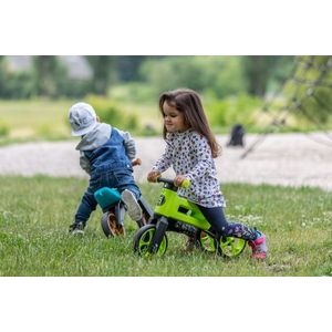 Bicicleta pentru copii Funny Wheels Rider SuperSport Romania 2 in 1 fara pedale, 18+ luni, pneuri si manere de cauciuc, 2 nivele de reglaj pe inaltime, greutate admisa 25 kg imagine