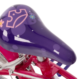 Bicicleta pentru copii Huffy Princess 16 inch, cu roti ajutatoare, claxon, frana de mana pe ambele roti, scaun si ghidon reglabile, scut frontal, anvelope cu profil gros imagine